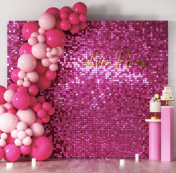 Hot Pink Shimmer Backdrop